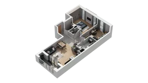 3 pokoje, mieszkanie 68,08 m², piętro 1, oferta nr A5.1.40, ATAL Ruczaj, Kraków, Łagiewniki-Borek Fałęcki, Borek Fałęcki, ul. Obozowa