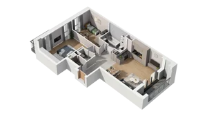 3 pokoje, mieszkanie 68,08 m², piętro 1, oferta nr A5.1.40, ATAL Ruczaj, Kraków, Łagiewniki-Borek Fałęcki, Borek Fałęcki, ul. Obozowa