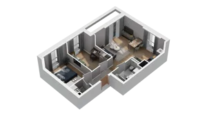 3 pokoje, mieszkanie 51,85 m², piętro 2, oferta nr A1.2.09, ATAL Ruczaj, Kraków, Łagiewniki-Borek Fałęcki, Borek Fałęcki, ul. Obozowa
