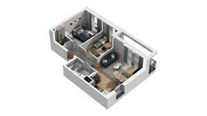 3 pokoje, mieszkanie 51,85 m², piętro 2, oferta nr A1.2.09, ATAL Ruczaj, Kraków, Łagiewniki-Borek Fałęcki, Borek Fałęcki, ul. Obozowa