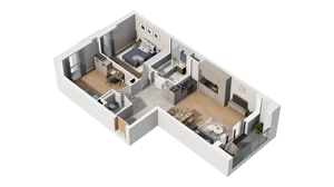 3 pokoje, mieszkanie 64,55 m², piętro 3, oferta nr A4.3.16, ATAL Ruczaj, Kraków, Łagiewniki-Borek Fałęcki, Borek Fałęcki, ul. Obozowa