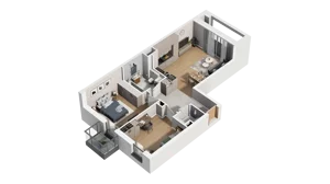3 pokoje, mieszkanie 64,55 m², piętro 3, oferta nr A4.3.16, ATAL Ruczaj, Kraków, Łagiewniki-Borek Fałęcki, Borek Fałęcki, ul. Obozowa