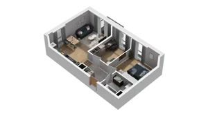 3 pokoje, mieszkanie 54,10 m², piętro 4, oferta nr A1.4.18, ATAL Ruczaj, Kraków, Łagiewniki-Borek Fałęcki, Borek Fałęcki, ul. Obozowa