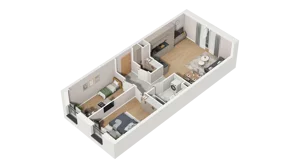3 pokoje, mieszkanie 60,85 m², piętro 4, oferta nr A1.4.20, ATAL Ruczaj, Kraków, Łagiewniki-Borek Fałęcki, Borek Fałęcki, ul. Obozowa