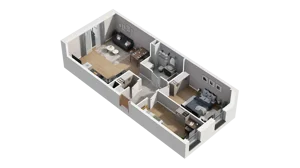 3 pokoje, mieszkanie 60,85 m², piętro 4, oferta nr A1.4.20, ATAL Ruczaj, Kraków, Łagiewniki-Borek Fałęcki, Borek Fałęcki, ul. Obozowa