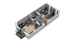 3 pokoje, mieszkanie 60,85 m², piętro 4, oferta nr A1.4.20, ATAL Ruczaj, Kraków, Łagiewniki-Borek Fałęcki, Borek Fałęcki, ul. Obozowa
