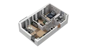 3 pokoje, mieszkanie 54,10 m², piętro 5, oferta nr A1.5.22, ATAL Ruczaj, Kraków, Łagiewniki-Borek Fałęcki, Borek Fałęcki, ul. Obozowa