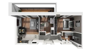 3 pokoje, mieszkanie 57,37 m², piętro 4, oferta nr D2.2.4.3, Nowy Targówek VI, Warszawa, Targówek, Targówek Mieszkaniowy, ul. Płosa 8