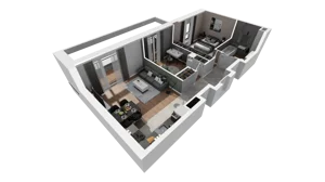 3 pokoje, mieszkanie 57,37 m², piętro 4, oferta nr D2.2.4.3, Nowy Targówek VI, Warszawa, Targówek, Targówek Mieszkaniowy, ul. Płosa 8