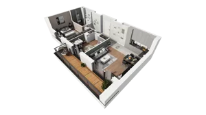 3 pokoje, mieszkanie 57,37 m², piętro 4, oferta nr D2.2.4.3, Nowy Targówek VI, Warszawa, Targówek, Targówek Mieszkaniowy, ul. Płosa 8