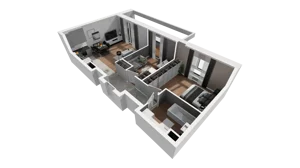 3 pokoje, mieszkanie 57,37 m², piętro 4, oferta nr D2.2.4.3, Nowy Targówek VI, Warszawa, Targówek, Targówek Mieszkaniowy, ul. Płosa 8