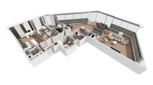 4 pokoje, mieszkanie 144,43 m², piętro 18, oferta nr B-18-138B, ATAL Olimpijska, Katowice, Bogucice, ul. Olimpijska / al. Korfantego