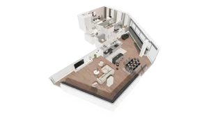4 pokoje, mieszkanie 144,43 m², piętro 18, oferta nr B-18-138B, ATAL Olimpijska, Katowice, Bogucice, ul. Olimpijska / al. Korfantego