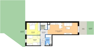 3 pokoje, mieszkanie 58,35 m², parter, oferta nr 6E-0-1, Naramowice Odnova II, Poznań, Naramowice, ul. Bielicowa
