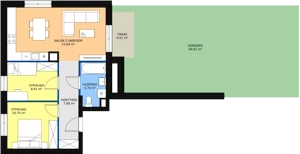 3 pokoje, mieszkanie 56,00 m², piętro 1, oferta nr B6-K3-1-6, Żerniki Na Novo II, Wrocław, Żerniki, ul. Maxa Berga