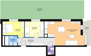 3 pokoje, mieszkanie 67,18 m², piętro 1, oferta nr D1.3.1.1, Nowy Targówek VI, Warszawa, Targówek, Targówek Mieszkaniowy, ul. Płosa 8