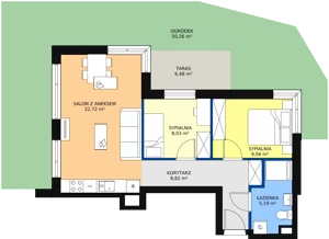 3 pokoje, mieszkanie 54,32 m², parter, oferta nr D2.1.0.4, Nowy Targówek VI, Warszawa, Targówek, Targówek Mieszkaniowy, ul. Płosa 8