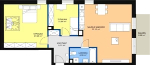 3 pokoje, mieszkanie 73,71 m², piętro 4, oferta nr A4-26, ATAL Apollina, Kowale, ul. Apollina
