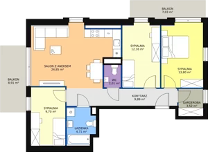 4 pokoje, apartament 80,64 m², piętro 3, oferta nr A1_4, ATAL Zawiślańska Wille Miejskie, Gdańsk, Stogi, ul. Zawiślańska