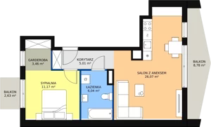 2 pokoje, apartament 51,75 m², piętro 3, oferta nr D1_4, ATAL Zawiślańska Wille Miejskie, Gdańsk, Stogi, ul. Zawiślańska