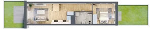2 pokoje, mieszkanie 39,97 m², parter, oferta nr B10-K1-0-3, Żerniki Na Novo III, Wrocław, Żerniki, ul. Maxa Berga