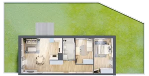 3 pokoje, mieszkanie 63,72 m², parter, oferta nr B10-K1-0-1, Żerniki Na Novo III, Wrocław, Żerniki, ul. Maxa Berga