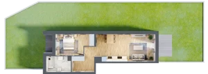 2 pokoje, mieszkanie 48,40 m², parter, oferta nr B10-K3-0-1, Żerniki Na Novo III, Wrocław, Żerniki, ul. Maxa Berga