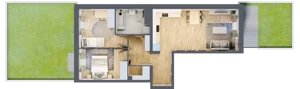 3 pokoje, mieszkanie 60,51 m², piętro 2, oferta nr B11-K2-2-3, Żerniki Na Novo III, Wrocław, Żerniki, ul. Maxa Berga