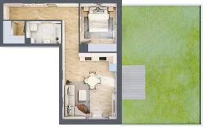 2 pokoje, mieszkanie 49,12 m², parter, oferta nr B9-K1-0-1, Żerniki Na Novo III, Wrocław, Żerniki, ul. Maxa Berga