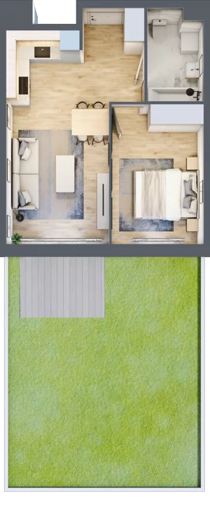 2 pokoje, mieszkanie 36,75 m², piętro 1, oferta nr B11-K1-1-7, Żerniki Na Novo III, Wrocław, Żerniki, ul. Maxa Berga
