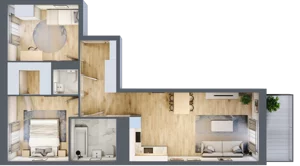 3 pokoje, mieszkanie 54,89 m², piętro 2, oferta nr B9-K5-2-1, Żerniki Na Novo III, Wrocław, Żerniki, ul. Maxa Berga