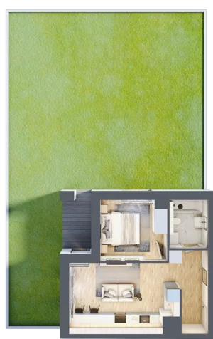 2 pokoje, mieszkanie 35,54 m², piętro 1, oferta nr 2C.1.79, Nowa Francuska IIA, Katowice, Osiedle Paderewskiego-Muchowiec, Muchowiec, ul. Szybowcowa