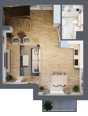 2 pokoje, apartament 74,20 m², piętro 1, oferta nr 14.2, Przystań Sobieszewo, Gdańsk, Wyspa Sobieszewska, ul. Narcyzowa