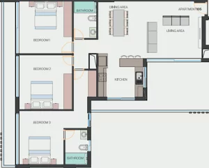 4 pokoje, apartament 111,40 m², piętro 1, oferta nr 105, City Landmark, Pafos