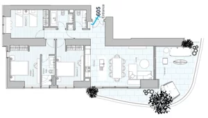 4 pokoje, apartament 213,39 m², piętro 6, oferta nr 605, Limassol Blue Marine, Limassol