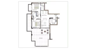 3 pokoje, apartament inwestycyjny 107,20 m², piętro 1, oferta nr M101, Limassol Park, Trachoni