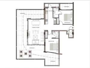 3 pokoje, apartament inwestycyjny 134,65 m², piętro 3, oferta nr M301, Limassol Park, Trachoni