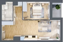 2 pokoje, mieszkanie 49,11 m², piętro 5, oferta nr A1.2/081, Fabrica URSUS, Warszawa, Ursus, Szamoty, ul. Dyrekcyjna