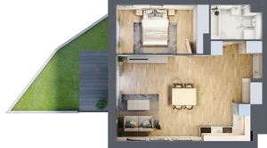 2 pokoje, mieszkanie 49,34 m², parter, oferta nr A.0.16, My Forest, Warszawa, Białołęka, ul. Modlińska 342
