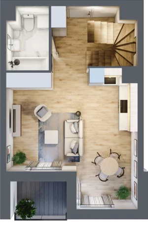 2 pokoje, mieszkanie 38,97 m², piętro 2, oferta nr A.2.40, My Forest, Warszawa, Białołęka, ul. Modlińska 342
