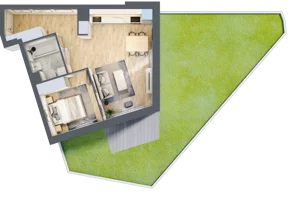2 pokoje, mieszkanie 43,07 m², parter, oferta nr A.0.48, My Forest, Warszawa, Białołęka, ul. Modlińska 342