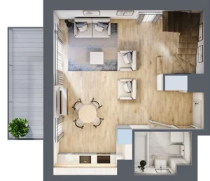 2 pokoje, mieszkanie 37,46 m², piętro 2, oferta nr A.2.14, My Forest, Warszawa, Białołęka, ul. Modlińska 342