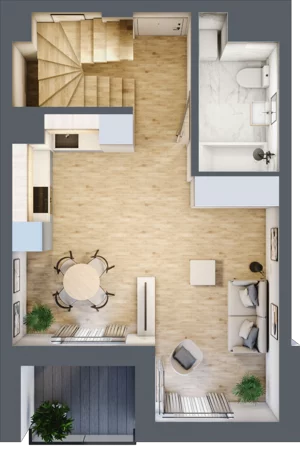 2 pokoje, mieszkanie 38,21 m², piętro 2, oferta nr A.2.41, My Forest, Warszawa, Białołęka, ul. Modlińska 342