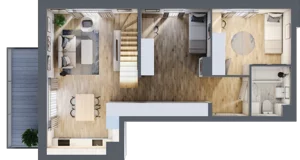 3 pokoje, mieszkanie 59,51 m², piętro 2, oferta nr A.2.83, My Forest, Warszawa, Białołęka, ul. Modlińska 342