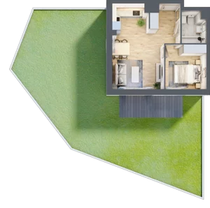 2 pokoje, mieszkanie 37,21 m², parter, oferta nr A.0.72, My Forest, Warszawa, Białołęka, ul. Modlińska 342