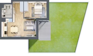 2 pokoje, mieszkanie 38,08 m², parter, oferta nr B.0.30, My Forest, Warszawa, Białołęka, ul. Modlińska 342