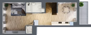 3 pokoje, mieszkanie 53,98 m², piętro 2, oferta nr B.2.42, My Forest, Warszawa, Białołęka, ul. Modlińska 342