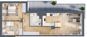 3 pokoje, mieszkanie 71,15 m², piętro 6, oferta nr 106F/M027, Miasteczko Jutrzenki Dzielnica Hortensji, Warszawa, Włochy, ul. Jutrzenki 106F