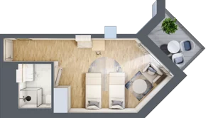 1 pokój, apartament inwestycyjny 26,15 m², piętro 1, oferta nr 101, PINEA Pobierowo, Pobierowo, ul. Grunwaldzka 82a