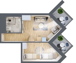 2 pokoje, apartament inwestycyjny 38,86 m², piętro 3, oferta nr 318, PINEA Pobierowo, Pobierowo, ul. Grunwaldzka 82a